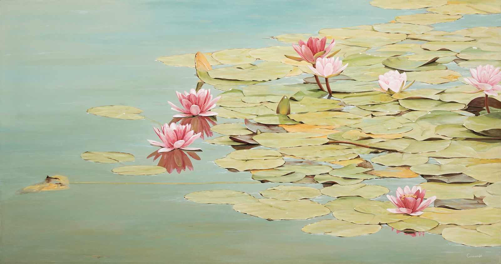 Acrylic on canvas · 85 × 160 cm · 1997 hyperrealism by zesatti