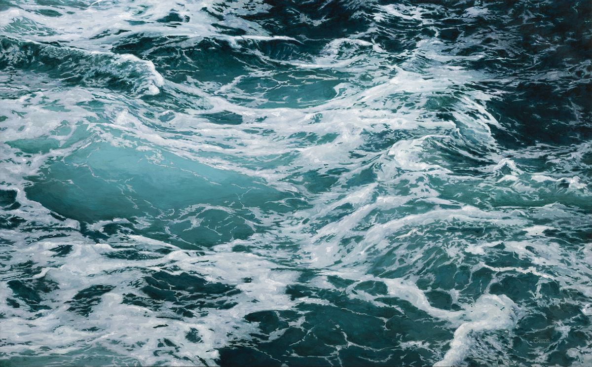 mar de agua agitada
